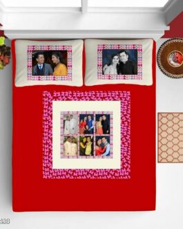 Personalized BedSheets White Square Collage
