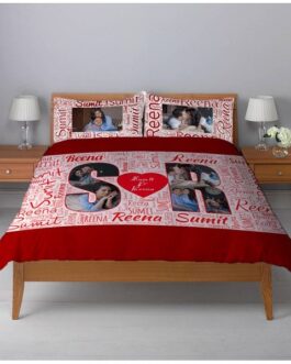 personalized photo bedsheet