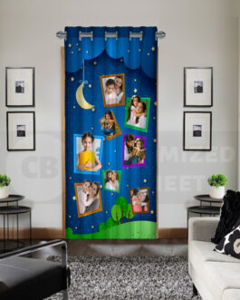 Custom Curtains Drapes Night Sky Moon Collage