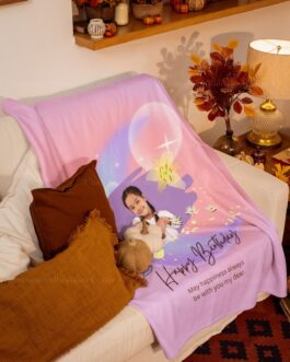 Customized Birthday Photo Blanket &ndash; Personalized Gift for Kid