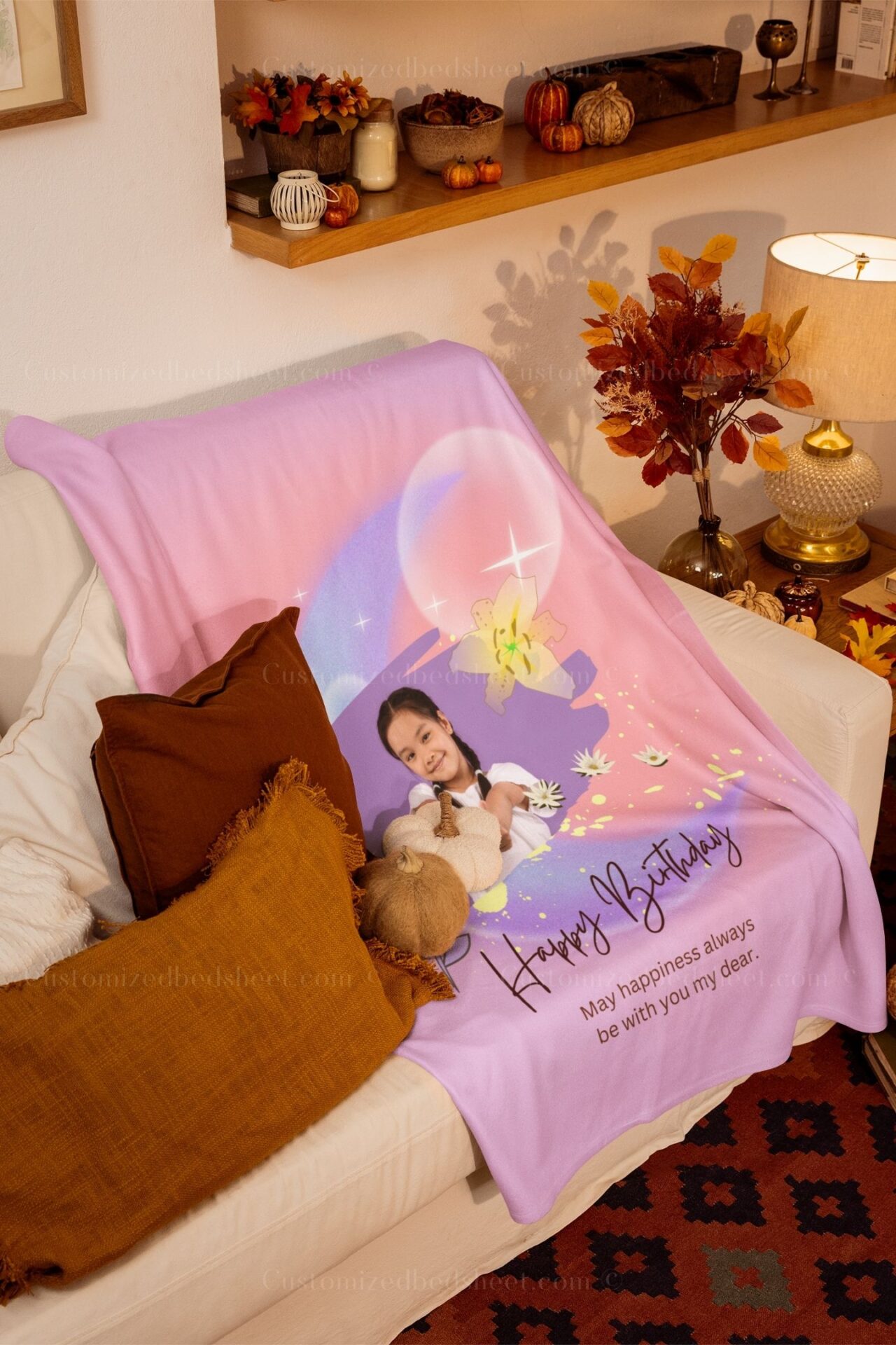 customized-photo-blanket-birthday-gift-india